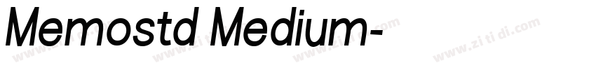 Memostd Medium字体转换